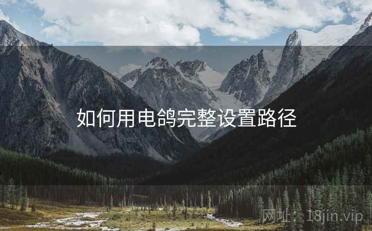 如何用电鸽完整设置路径  第1张