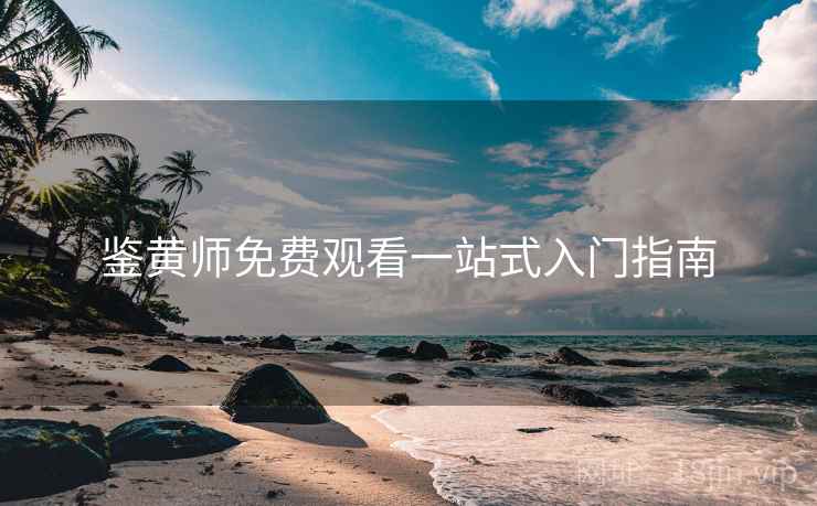 鉴黄师免费观看一站式入门指南  第1张