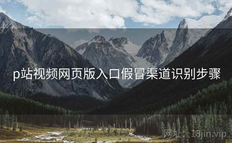 p站视频网页版入口假冒渠道识别步骤  第1张