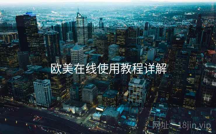 欧美在线使用教程详解  第1张