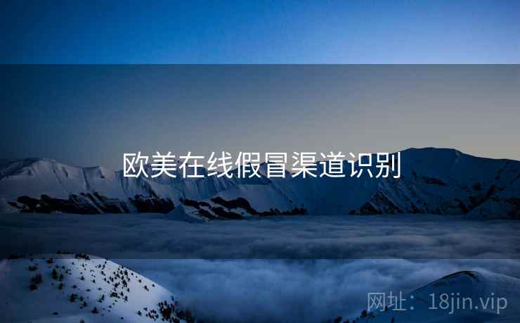 欧美在线假冒渠道识别  第1张
