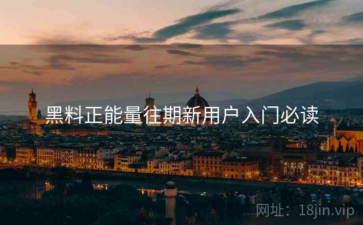 黑料正能量往期新用户入门必读  第2张