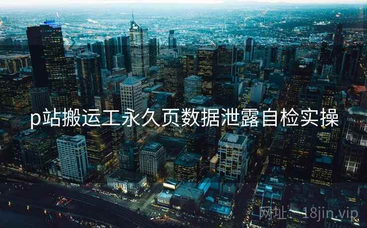 p站搬运工永久页数据泄露自检实操  第1张
