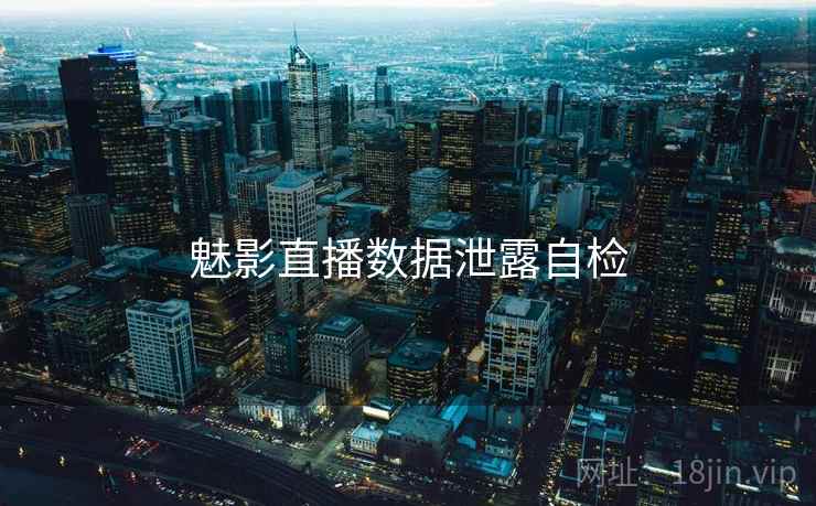 魅影直播数据泄露自检  第2张