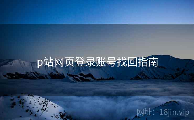 p站网页登录账号找回指南  第2张