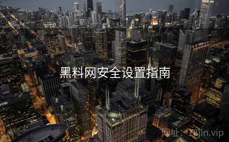 黑料网安全设置指南  第2张